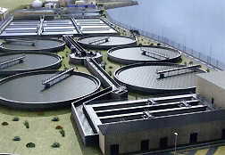 Sewage treatment plant.